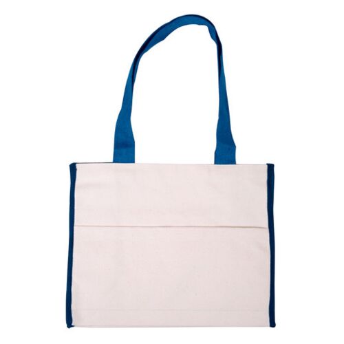 Cotton Gusset Accent Box Tote Bag Thumbnail