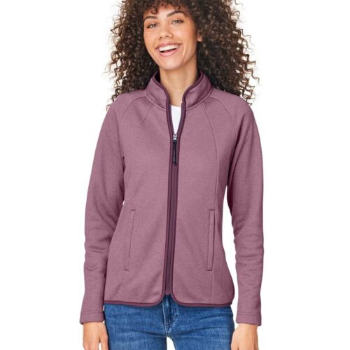 Women's Venture Heathered Stripe Full-Zip Thumbnail